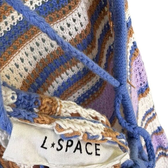 L*SPACE ALLEGRA KNIT DRESS Wildflower Crochet S - Picture 7 of 9